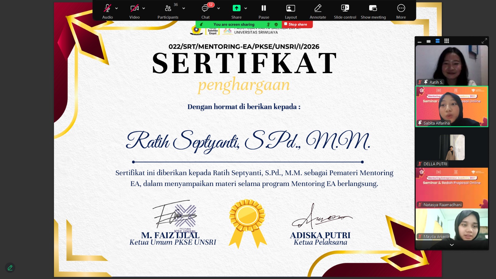 Mentoring TFI & EA